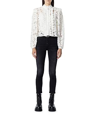 The Kooples High Neck Lace Blouse
