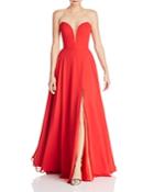 Faviana Couture Chiffon Plunging Sweetheart Gown