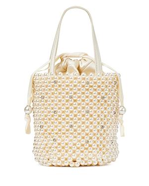 Kate Spade New York Purl Small Faux Pearl & Patent Leather Bucket Bag
