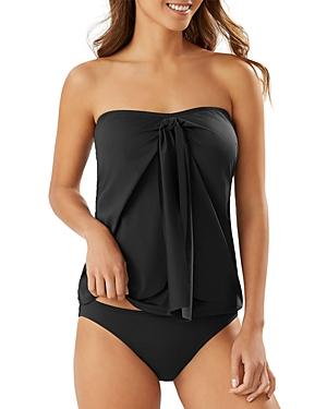 Tommy Bahama Pearl Sarong Wrap Bandeau Tankini Top