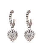 Dannijo Alma Heart Drop Hoop Earrings - 100% Exclusive