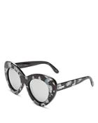 Le Specs Go Go Go Mirrored Oversized Sunglasses, 50mm