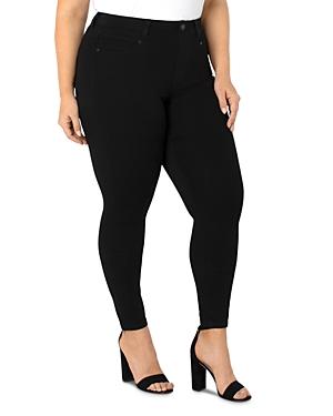 Liverpool Los Angeles Plus Gia Glider Skinny Jeans In Black Rinse