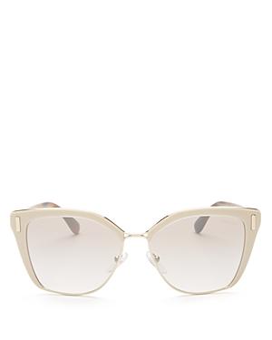 Prada Mirrored Cat Eye Sunglasses, 55mm