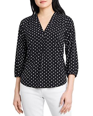 Vince Camuto Polka Dot V-neck Top