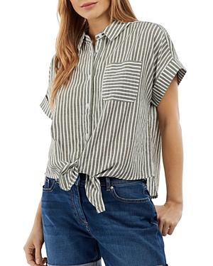 Barbour Betony Striped Tie Waist Shirt