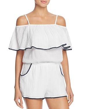 Becca By Rebecca Virtue Inspired Off The Shoulder Swim Cover Up Romper