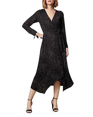 Karen Millen Star Print Midi Wrap Dress