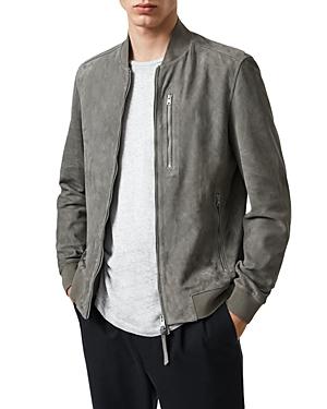 Allsaints Cerene Gray Suede Jacket