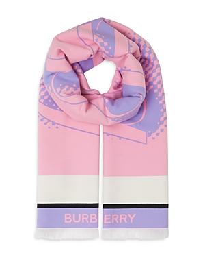 Burberry Love Jacquard Wool & Silk Scarf