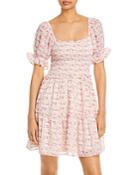Lucy Paris Floral Smocked Dress