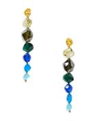 Kate Spade New York Treasure Trove Blue Mixed Stone Linear Drop Earrings