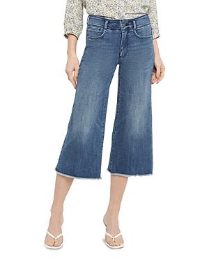 Nydj High Rise Cropped Wide Leg Jeans In Caliente
