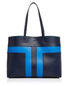 Tory Burch Block-t Pieced Leather Tote
