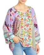 Johnny Was Ilene Floral Peasant Top