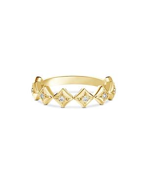 De Beers Forevermark Icon Band With Diamond Accents In 18k Yellow Gold