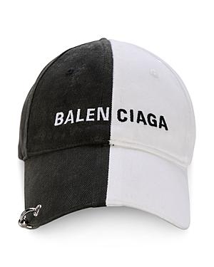 Balenciaga Fifty Fifty Logo Twill Cap