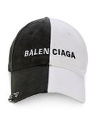 Balenciaga Fifty Fifty Logo Twill Cap