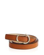 Karen Millen Skinny O-ring Leather Belt