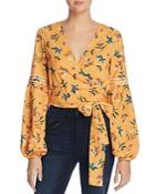 The Fifth Label Skyward Floral-print Wrap Top
