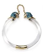 Alexis Bittar Lucite Chained Parrot Hinge Cuff