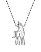 Alex Woo Silver Princess Unicorn Necklace, 16