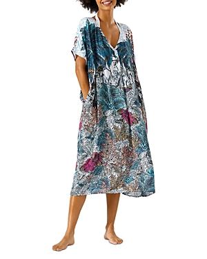 Tommy Bahama Jungle Print Caftan Swim Coverup