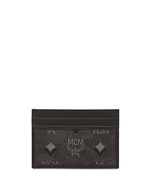 Mcm Gray Portuna Mini Card Case