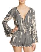 Surf Gypsy Tie-dyed Romper Swim Cover-up