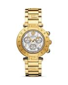 Versace Reve Chronograph Stainless Steel And Gold Pvd Watch, 40mm