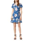 French Connection Cari Floral Mini Wrap Dress