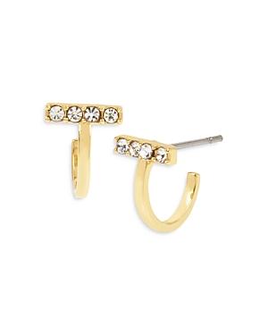 Allsaints Pave Bar Huggie Earrings