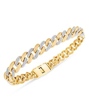 Bloomingdale's Men's Diamond Link Bracelet In 14k Yellow Gold, 0.50 Ct. T.w. - 100% Exclusive