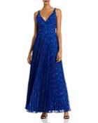 Laundry By Shelli Segal Pleated Strappy Gown