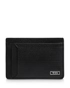 Tumi Monaco Embossed Leather Money Clip Card Case