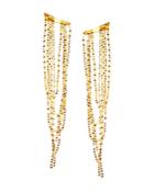 Lana Jewelry 14k Yellow Gold Long Draping Earrings