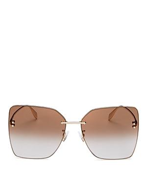 Alexander Mcqueen Women's Square Sunglasses, 63mm