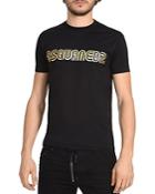 Dsquared2 Gold Bubble Letter Logo Tee