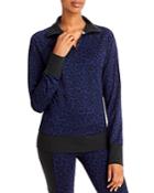 Aqua Cheetah Jacquard Quarter Zip Sweatshirt - 100% Exclusive