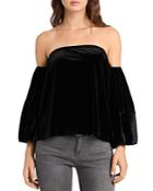 1.state Velvet Off-the-shoulder Top