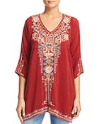 Johnny Was Collection Mikaela Embroidered Tunic