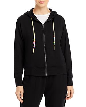 Terez Beaded Zip Front Hoodie