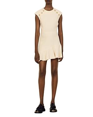 Sandro Liliana Ruffle Hem Dress