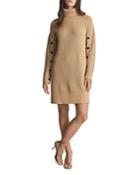 Reiss Maggie Button Sleeve Knitted Dress