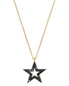 Bloomingdale's Black Diamond Star Pendant Necklace In 14k Yellow Gold, 0.25 Ct. T.w. - 100% Exclusive