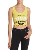 University Of Today Cropped Graphic Tank - 100% Exclusive