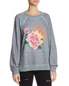 Wildfox Rose Blaze Graphic Sweatshirt