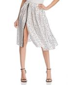 Donna Karan New York Dot Print Pleated Skirt