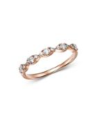 Bloomingdale's Diamond Helix Stacking Band In 14k Rose Gold, 0.33 Ct. T.w. - 100% Exclusive