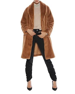 Apparis Bree Belted Faux Fur Coat